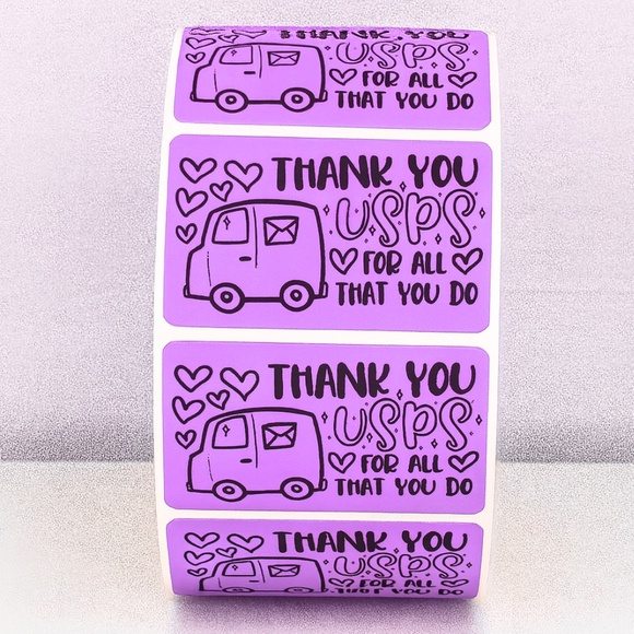 Thank You USPS Stickers – Mail Carrier Appreciation Labels for Packages 2" - Picture 6 of 11